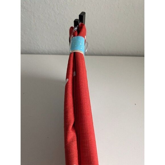 Disney’s Mickey And Minnie Mouse Christmas Red Fabric Shower Curtain 72x72” NEW - Picture 6 of 11